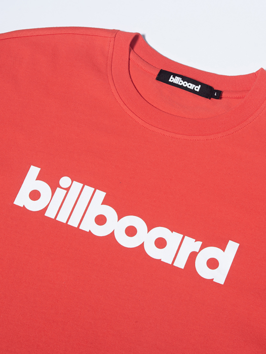 Billboard Big Logo Half T-Shirt_Red