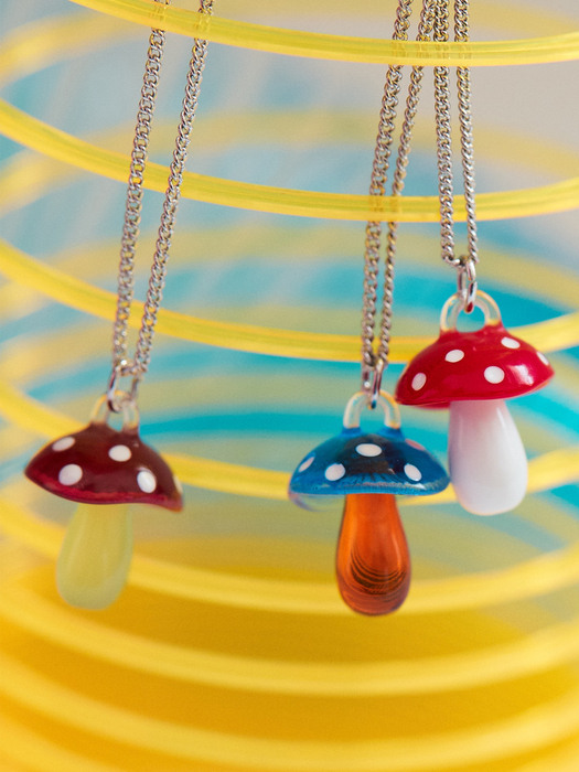 Vintage Mushroom Necklace_4color