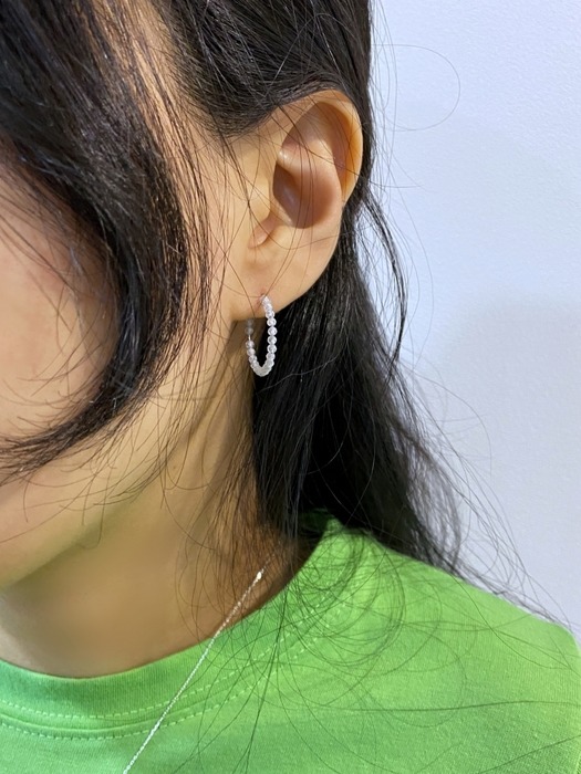 [단독] Petit Gemstone Ring Earrings_3Color