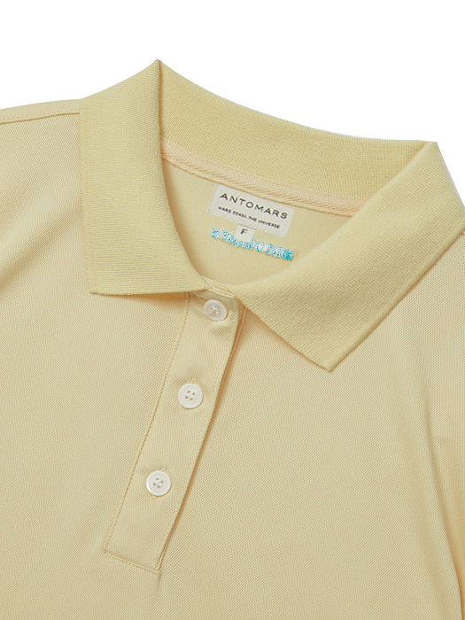 ATMS PLANET PIQUE POLO Women - Lemon Butter