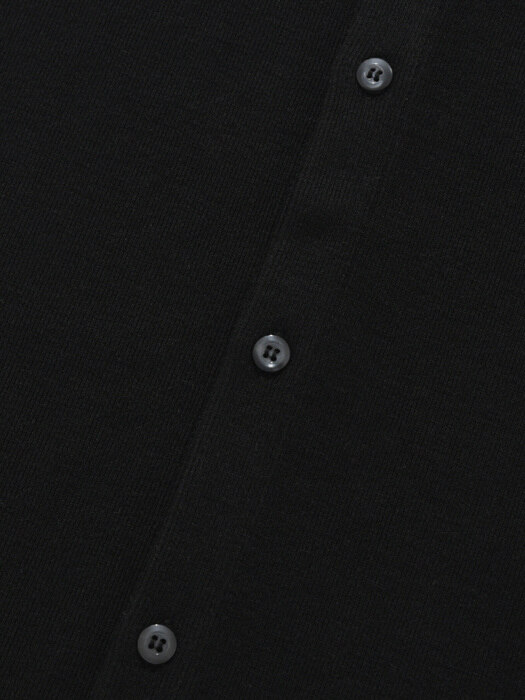 Soft Cotton Collar SHIRTS BLACK