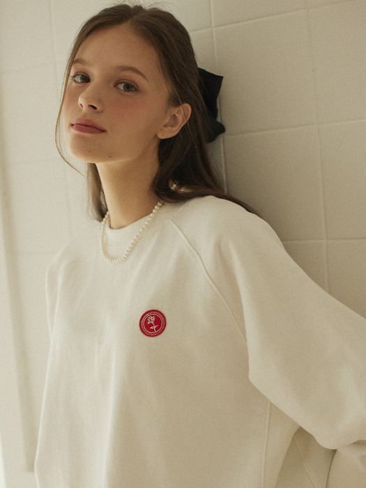 Rose Wappen Sweatshirt - Off White