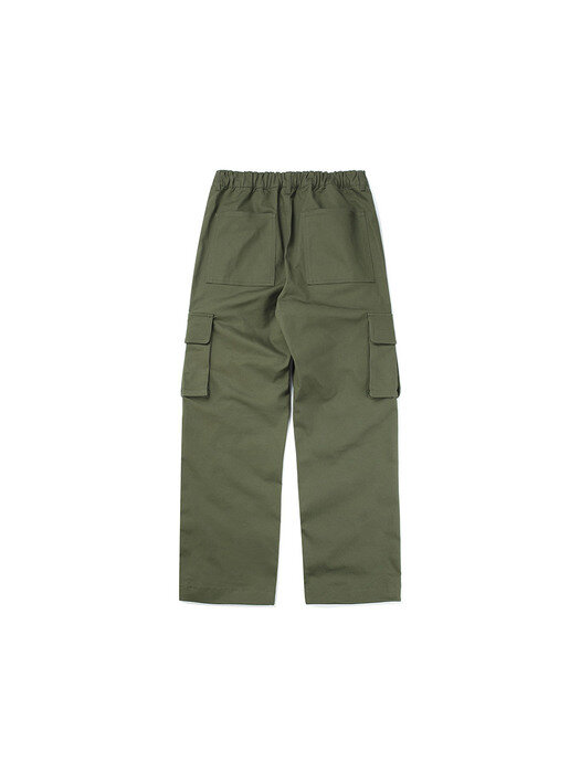 NYC LABEL CP MULTI POCKET LOOSE FIT PANTS 다크카키