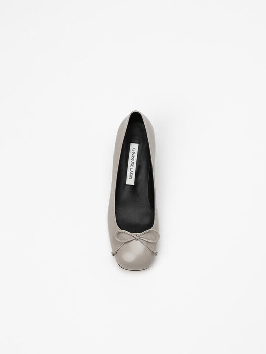 Adore Ribbon Pumps in Wrinkled Dove Gray Box