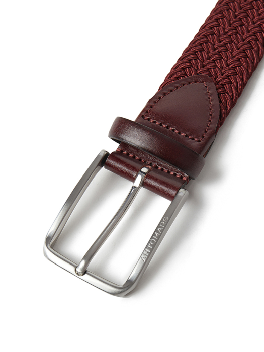 Woven Elastic Belt 4.0 - Maroon