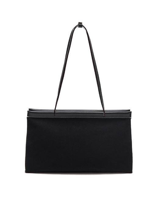 Diana Canvas Shoulder Bag M Black