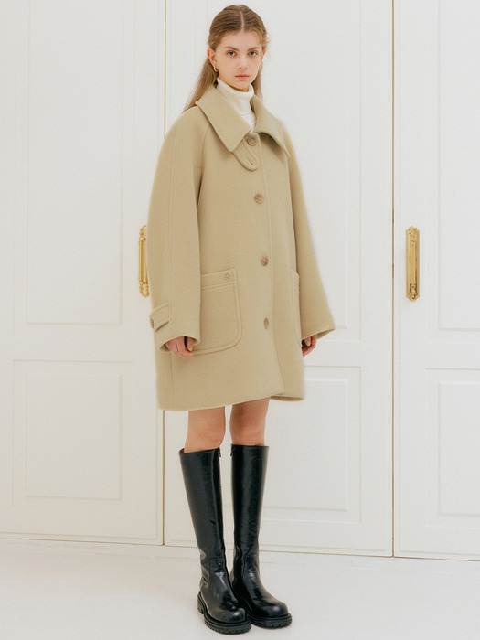 마리 하프 울 코트 / MARY HALF WOOL COAT_5colors