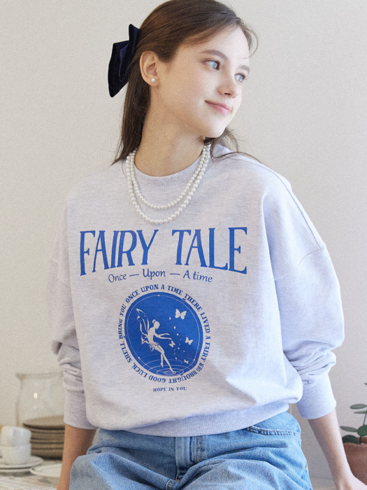 Fairy Tale Sweatshirt - Light Grey