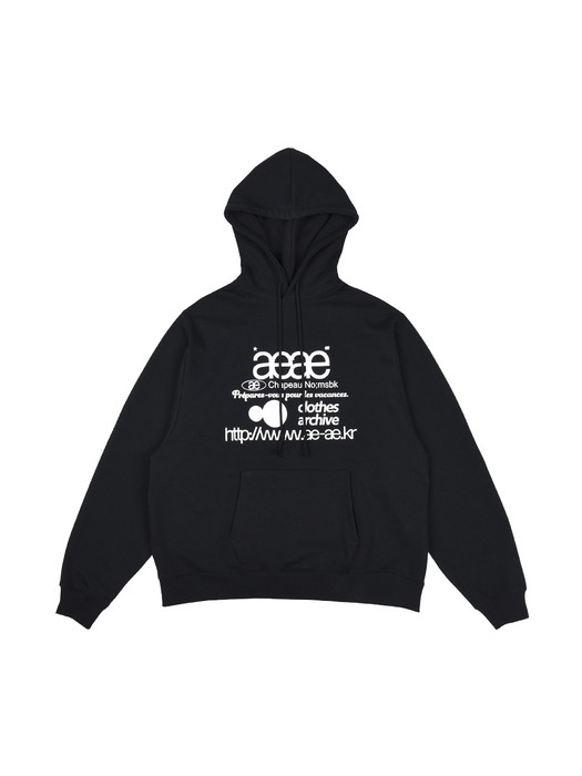 WEB LOGO LOOSED HOODIE