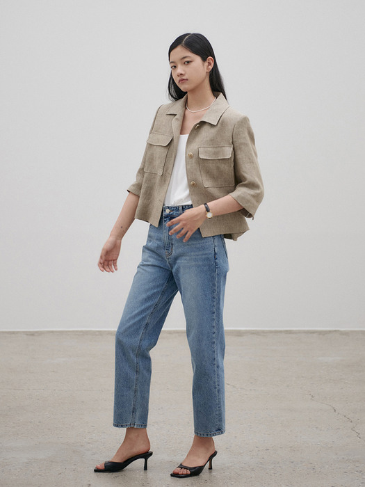 Summer casual crop jacket [BE]