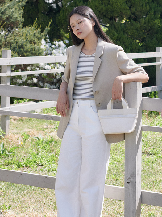 24MN linen half sleeve jacket [BE]