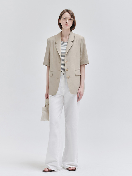 24MN linen half sleeve jacket [BE]