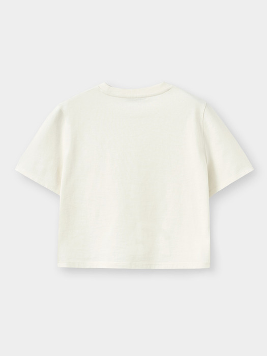 Odeur Crop T-shirts - Daisy Cream