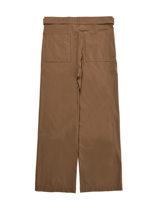 MATIX RELAXED BELTED PANTS_BRICK BROWN