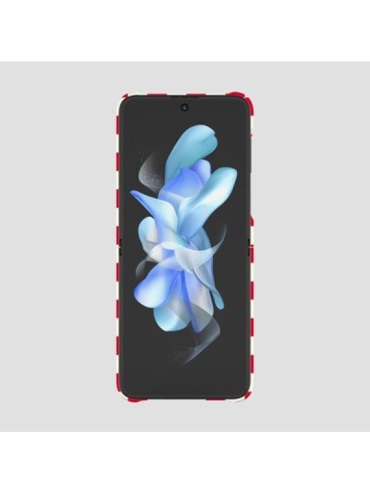 [T]후르츠 프렌즈 패턴 갤럭시Z플립3/Z플립4 카드 3D곡면하드케이스