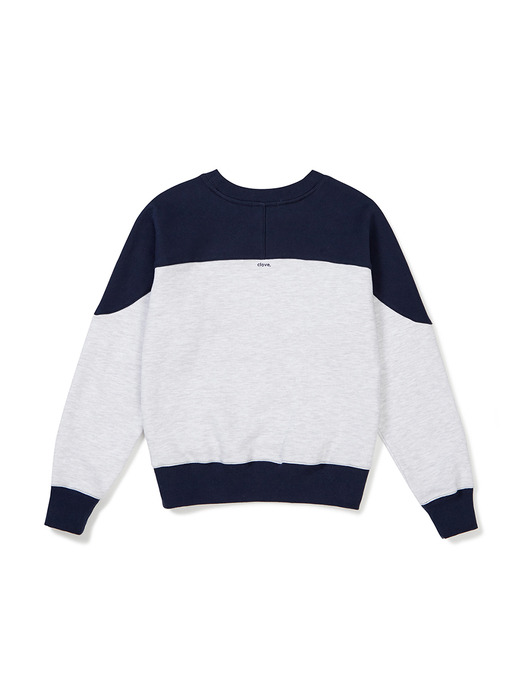 [23FW clove] Letterman Sweatshirt (Light Grey)
