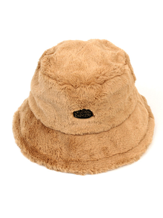 Fur Beige Bucket Hat 버킷햇