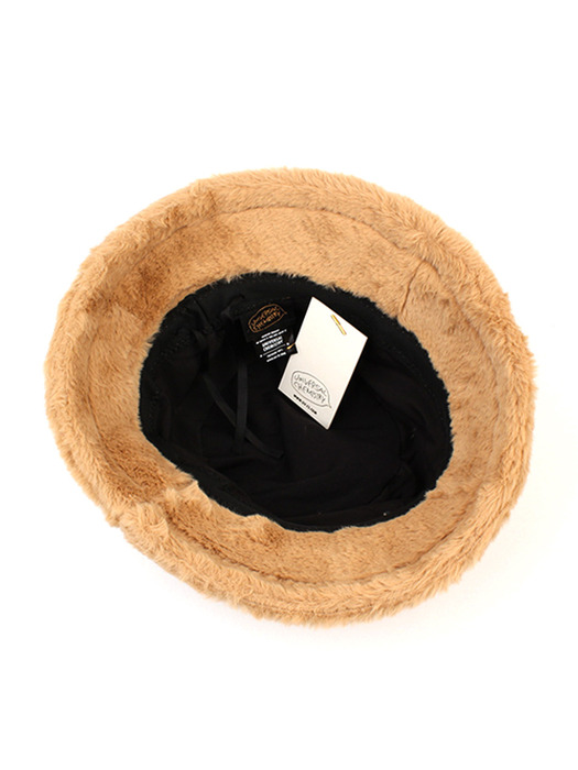 Fur Beige Bucket Hat 버킷햇