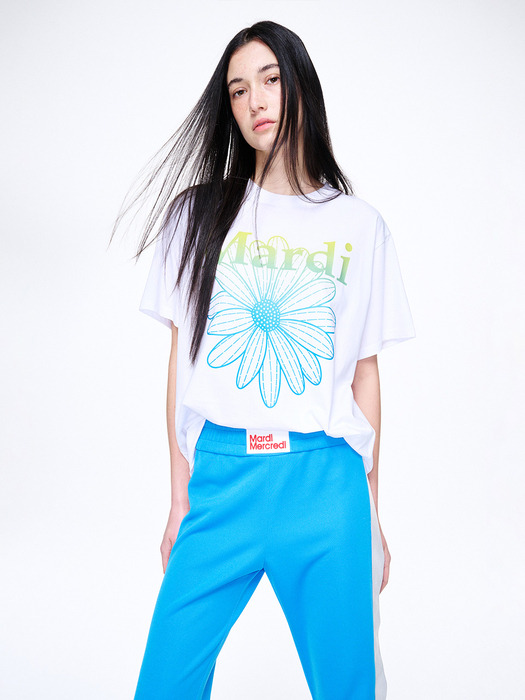 TSHIRT FLOWERMARDI BLOSSOM_WHITE GREEN