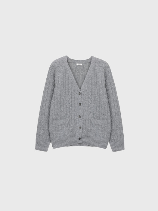 Cable cardigan knit (3colors)