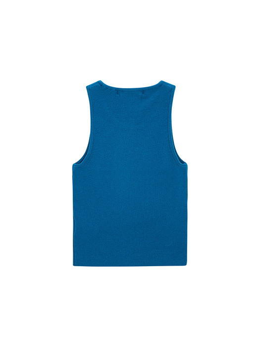 Hotfix Sleeveless Knit Top_blue