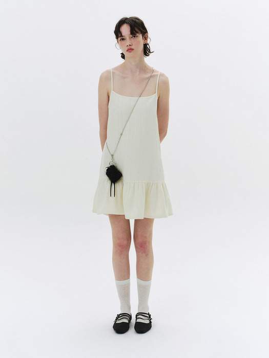 Corduroy Slip Dress - Swan