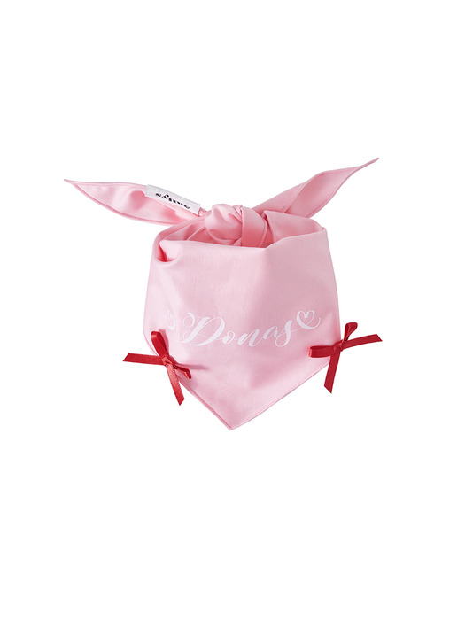 NAMING MERRY RIBBON BANDANA (PINK)