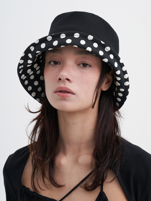 Polka-Dot Bucket Hat
