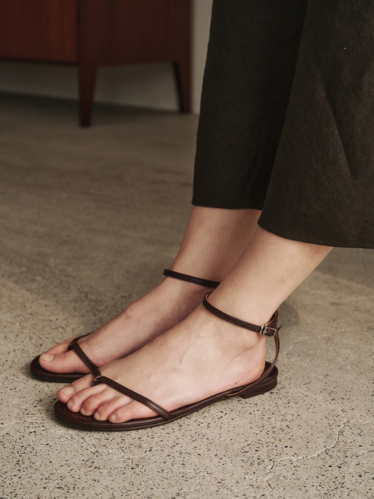 Lily Strap Sandal_Crushed Brown