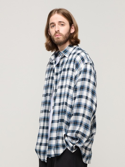 CB FORMING OVER CHECK SHIRT (IVORY))