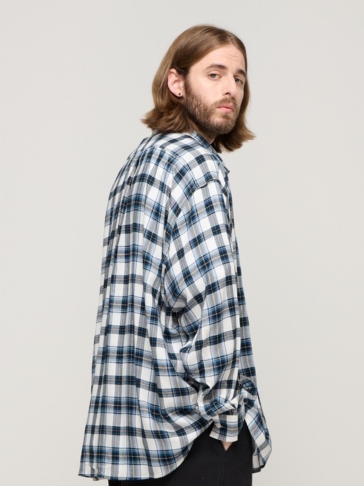 CB FORMING OVER CHECK SHIRT (IVORY))