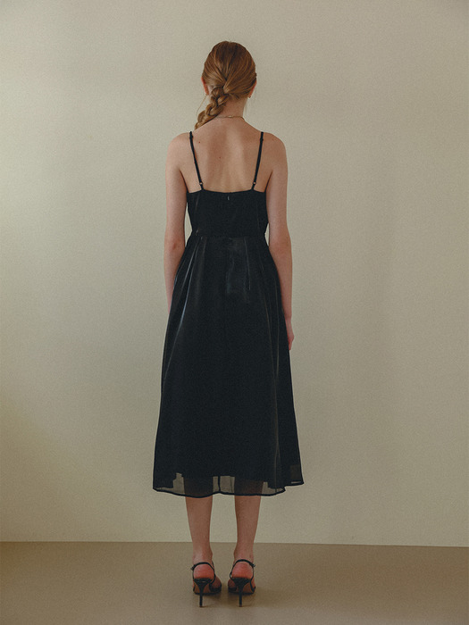 Organza Suspender Dress (BLACK)