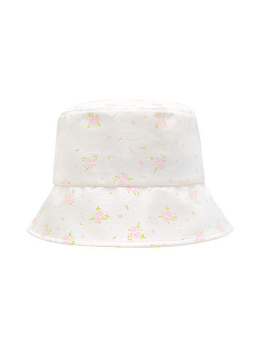 FLORAL BUCKET HAT (LIGHT PINK)