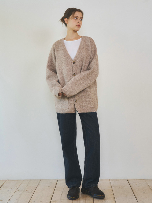 W/Always Brushed Wool Knit Cardigan 3color