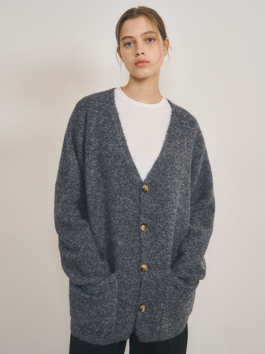 W/Always Brushed Wool Knit Cardigan 3color