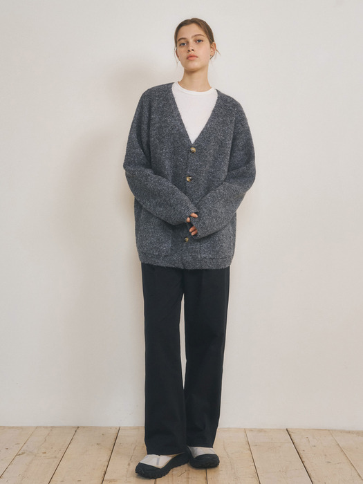 W/Always Brushed Wool Knit Cardigan 3color