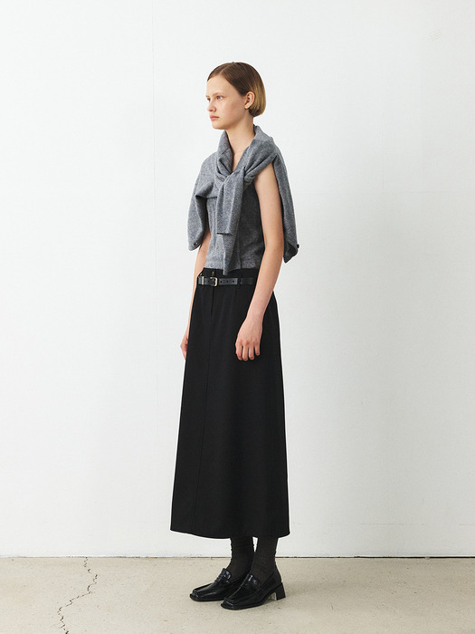 TFF SEMI A-LINE WOOL SKIRT_2COLORS