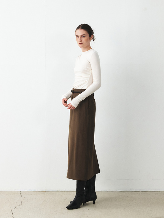 TFF SEMI A-LINE WOOL SKIRT_2COLORS