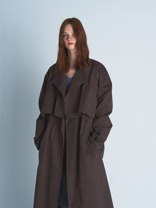 Two Button Long Trench Coat