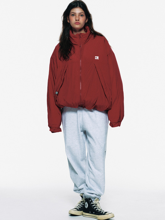 CENTAUR OVERSIZED PADDED JUMPER_RED