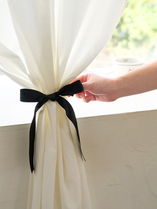 커튼집게 슬림 리본