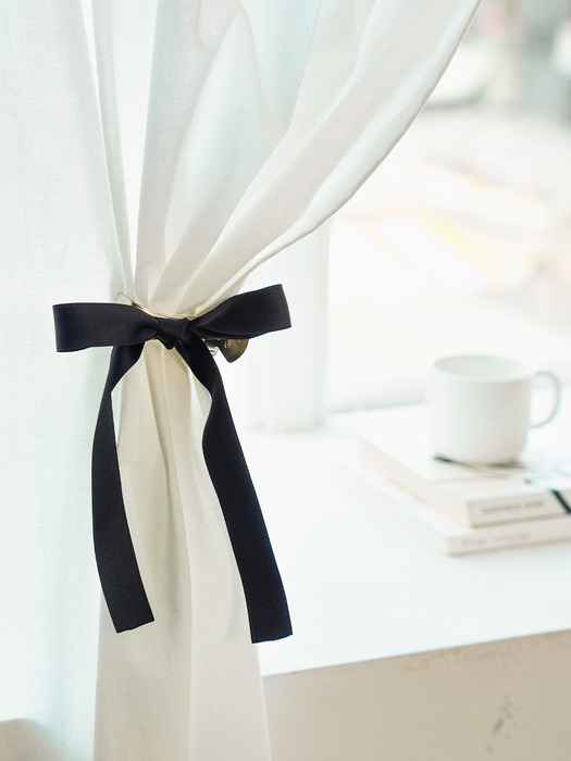 커튼집게 슬림 리본