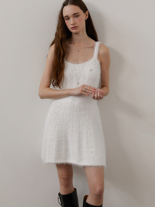 Pretty Angel Knit Mini Dress_WH (L244MOP010)