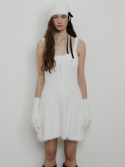 Pretty Angel Knit Mini Dress_WH (L244MOP010)