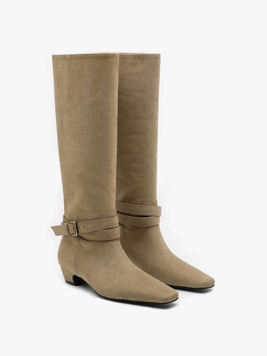 SOVE Suede Buckle Boots (3color)