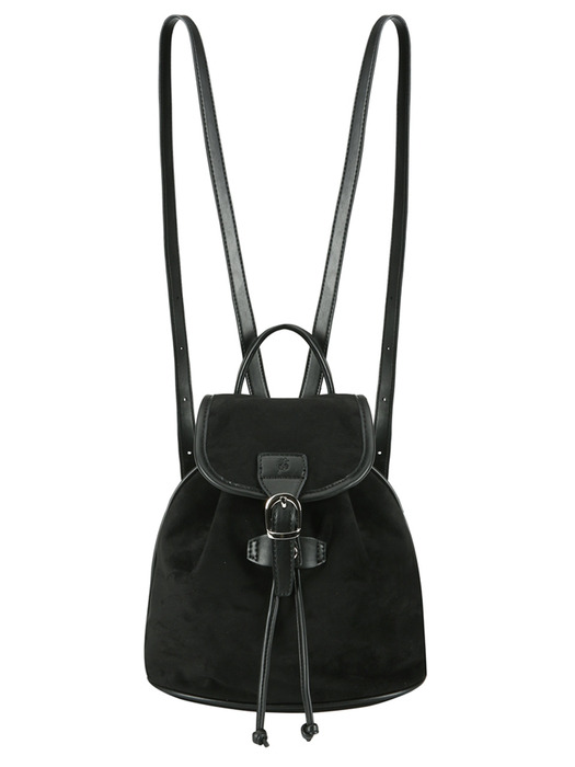 A SUEDE BACKPACK_BLACK