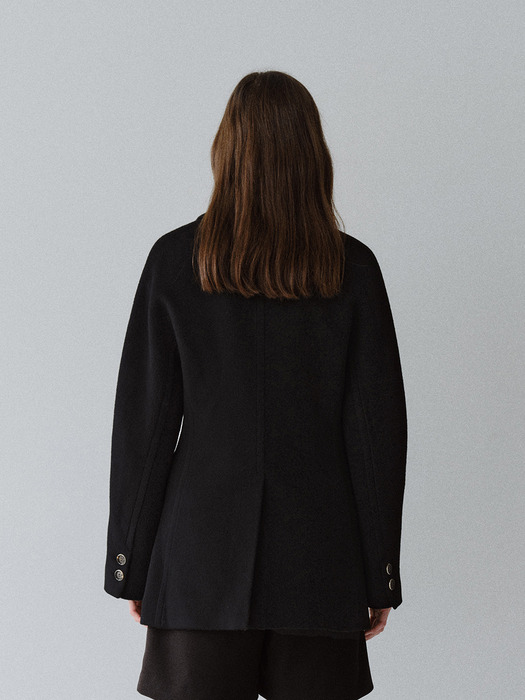 TFW WOOL DOUBLE LINE HALF COAT _2COLORS