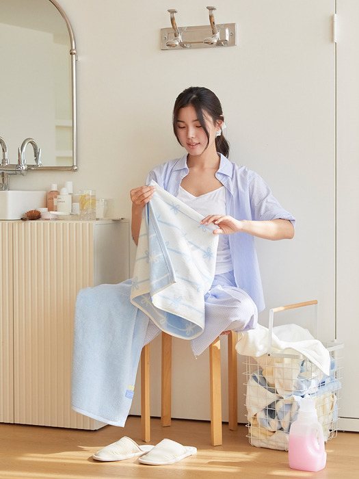 프리미엄 코마사 40수 항균 고중량 호텔타월 200g-디자인 5P
