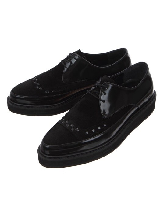 Black Leather Creepers