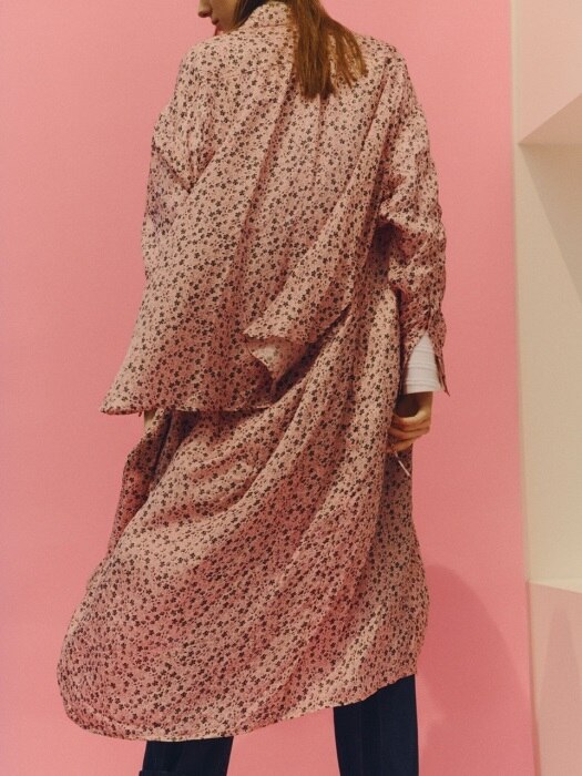 [FRONTROW X pushBUTTON]  Multi print Robe-dress